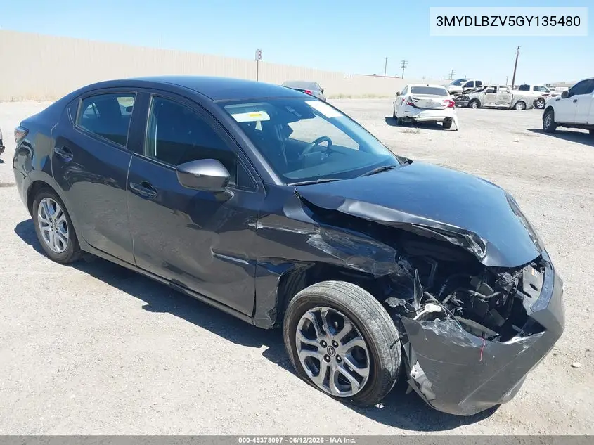 2016 Scion Ia VIN: 3MYDLBZV5GY135480 Lot: 45378097