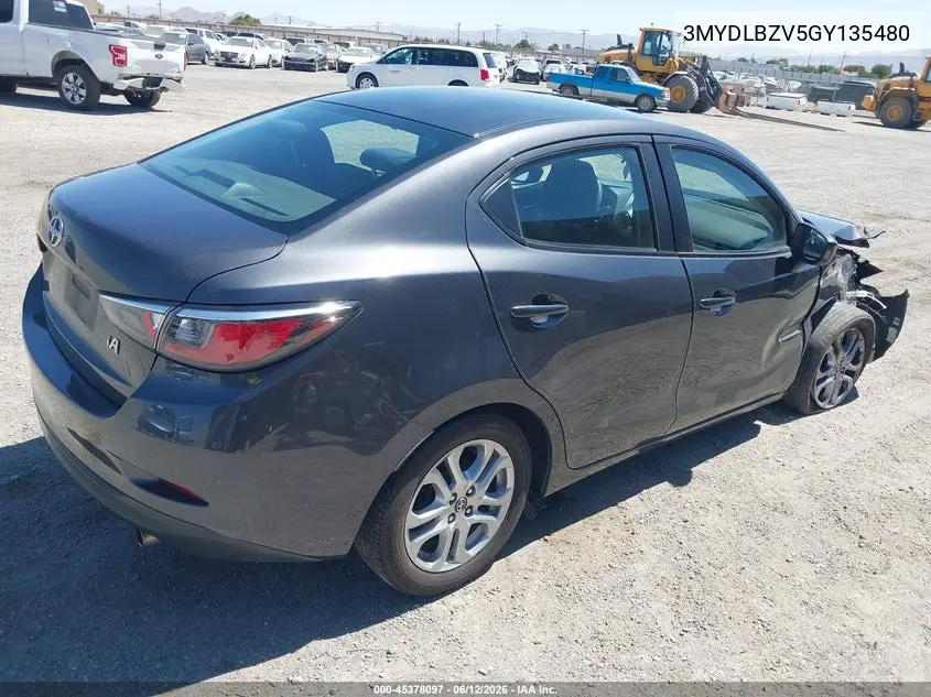 2016 Scion Ia VIN: 3MYDLBZV5GY135480 Lot: 45378097