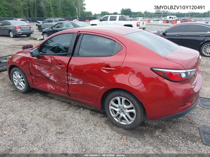 2016 Scion Ia VIN: 3MYDLBZV1GY120491 Lot: 45380811