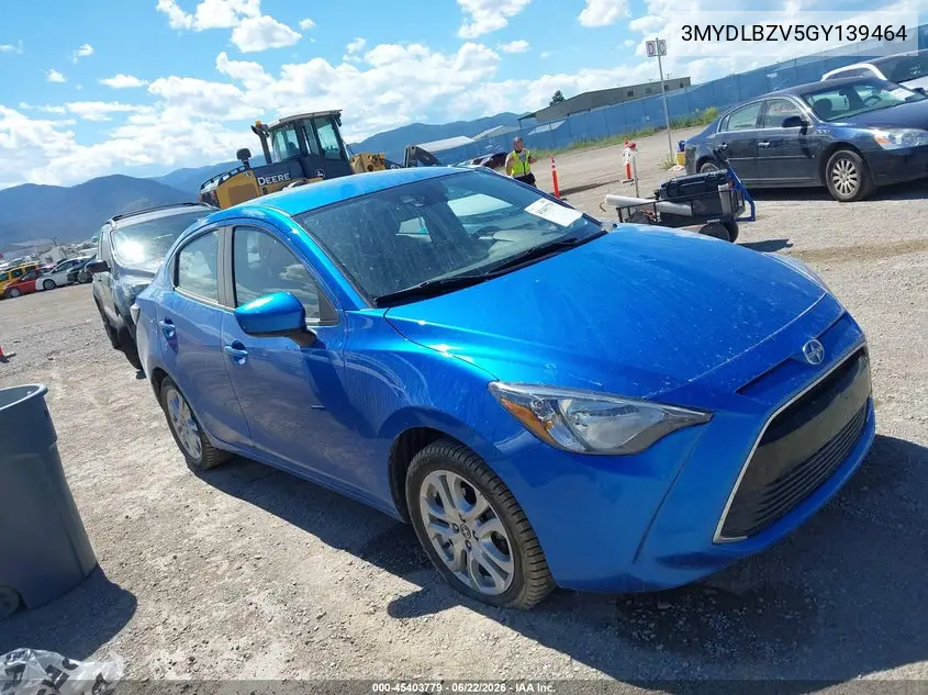 2016 Scion Ia VIN: 3MYDLBZV5GY139464 Lot: 45403779