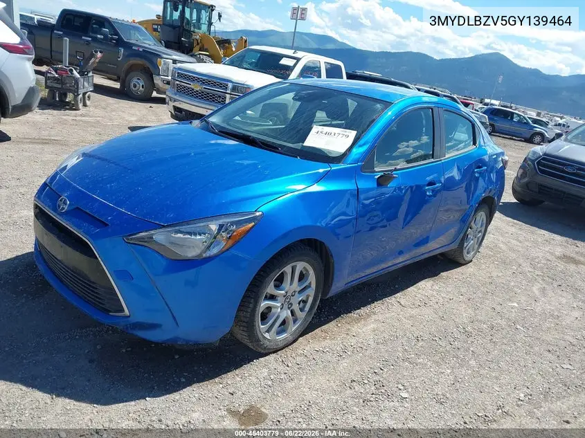 2016 Scion Ia VIN: 3MYDLBZV5GY139464 Lot: 45403779