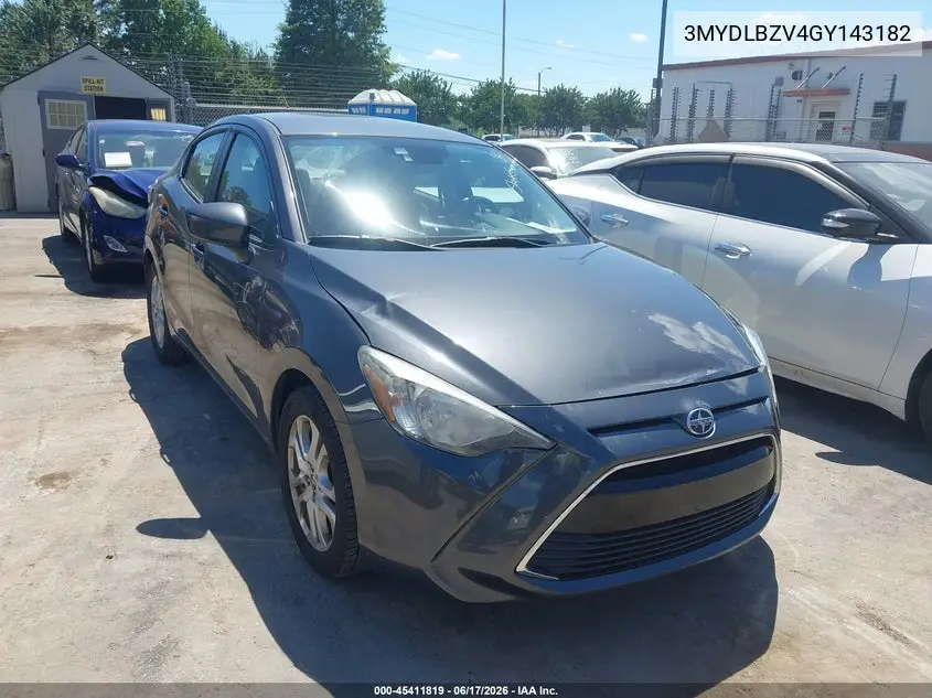2016 Scion Ia VIN: 3MYDLBZV4GY143182 Lot: 45411819