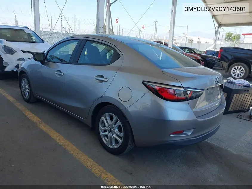 2016 Scion Ia VIN: 3MYDLBZV9GY143601 Lot: 45454873