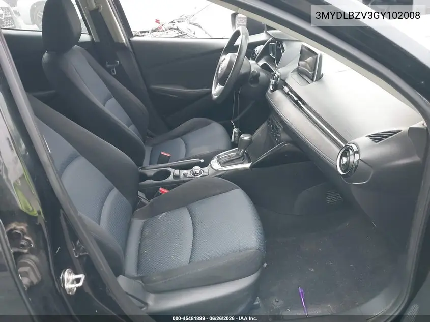2016 Scion Ia VIN: 3MYDLBZV3GY102008 Lot: 45481899