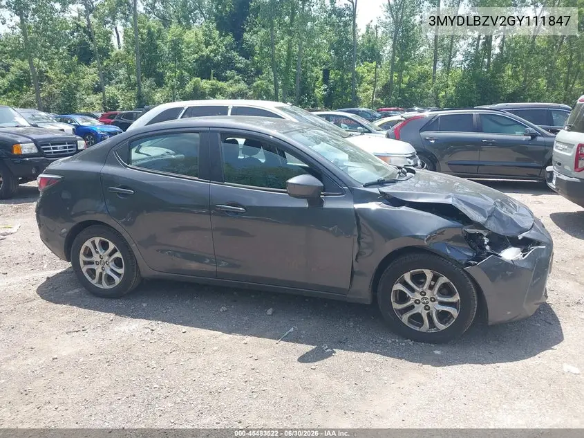 2016 Scion Ia VIN: 3MYDLBZV2GY111847 Lot: 45483522