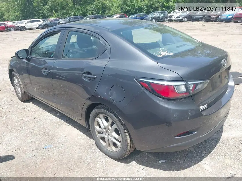 2016 Scion Ia VIN: 3MYDLBZV2GY111847 Lot: 45483522