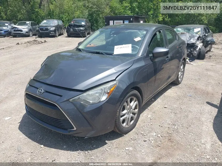 2016 Scion Ia VIN: 3MYDLBZV2GY111847 Lot: 45483522