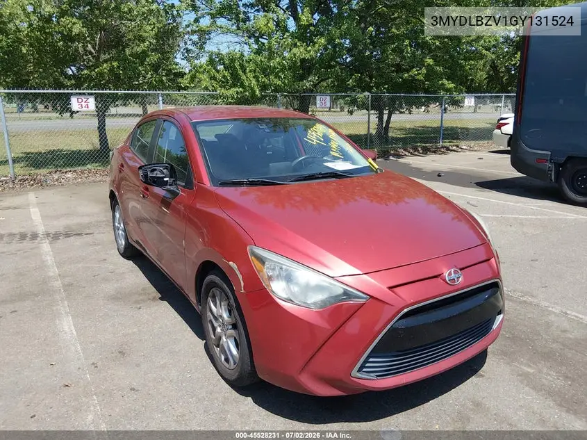 2016 Scion Ia VIN: 3MYDLBZV1GY131524 Lot: 45528231