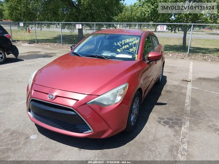 2016 Scion Ia VIN: 3MYDLBZV1GY131524 Lot: 45528231
