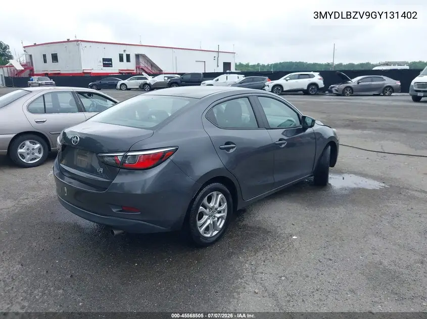 2016 Scion Ia VIN: 3MYDLBZV9GY131402 Lot: 45568505