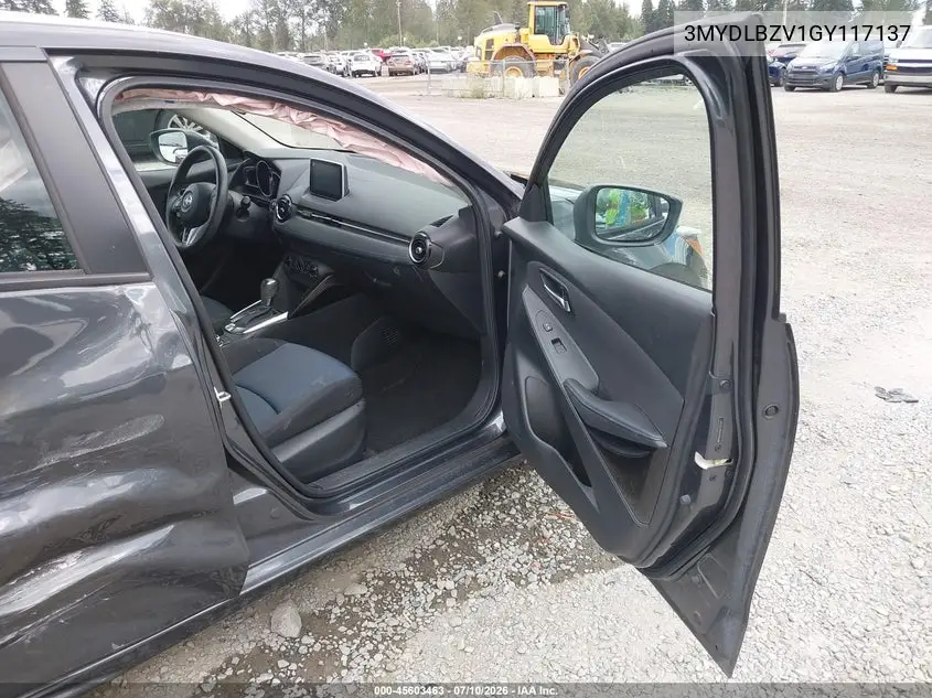 2016 Scion Ia VIN: 3MYDLBZV1GY117137 Lot: 45603463
