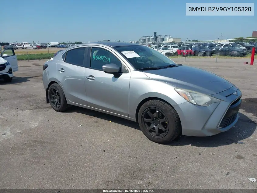 2016 Scion Ia VIN: 3MYDLBZV9GY105320 Lot: 45637259
