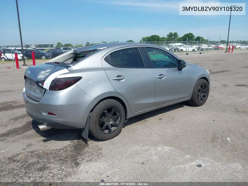 2016 Scion Ia VIN: 3MYDLBZV9GY105320 Lot: 45637259