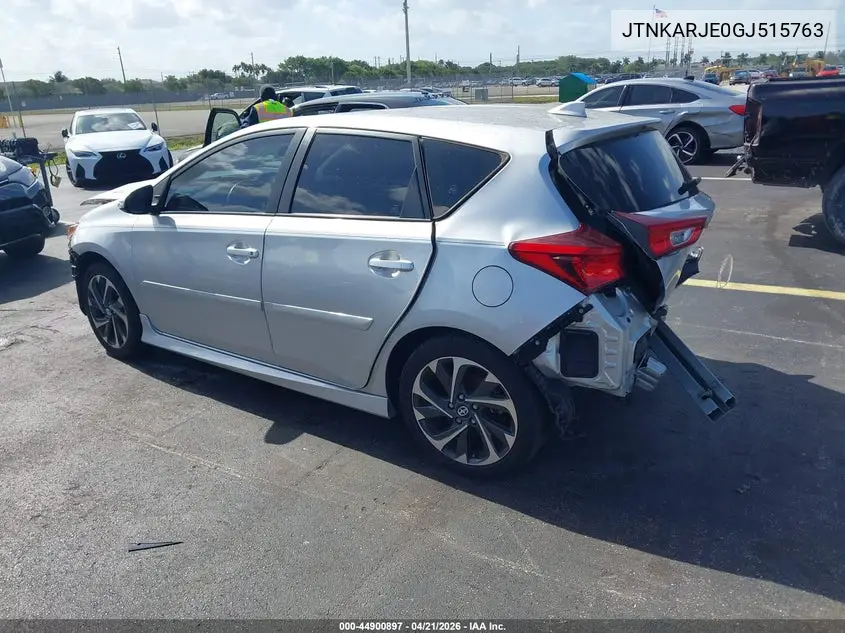 2016 Scion Im VIN: JTNKARJE0GJ515763 Lot: 44900897