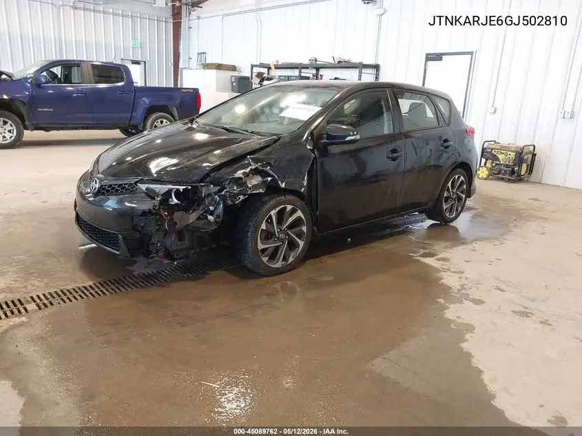 2016 Scion Im VIN: JTNKARJE6GJ502810 Lot: 45089762