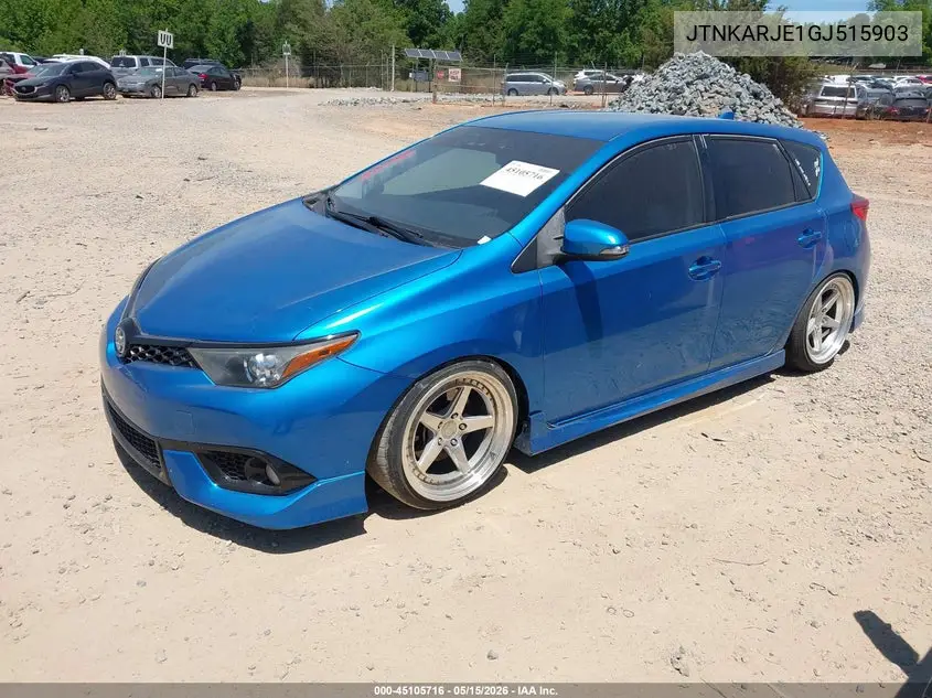 2016 Scion Im VIN: JTNKARJE1GJ515903 Lot: 45105716