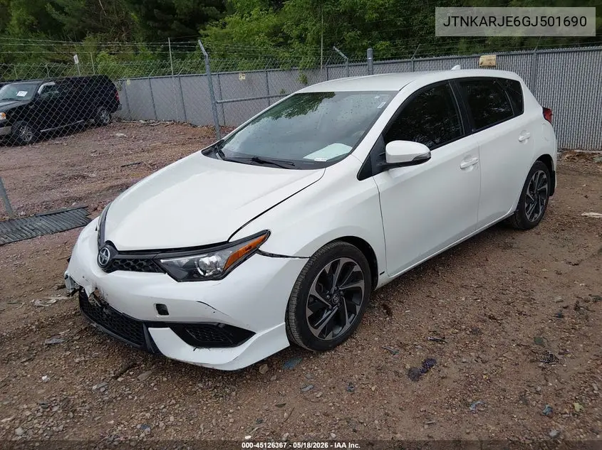 2016 Scion Im VIN: JTNKARJE6GJ501690 Lot: 45126367
