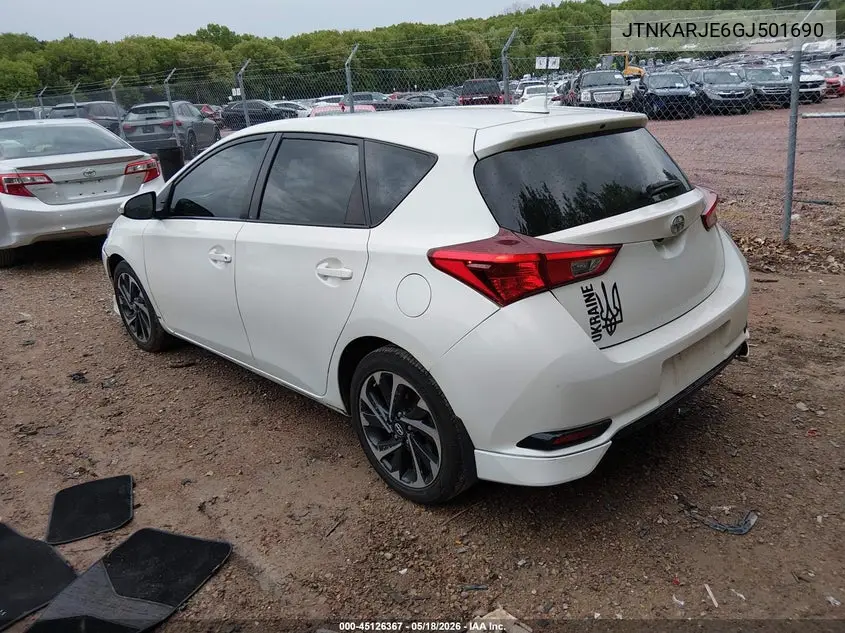 2016 Scion Im VIN: JTNKARJE6GJ501690 Lot: 45126367