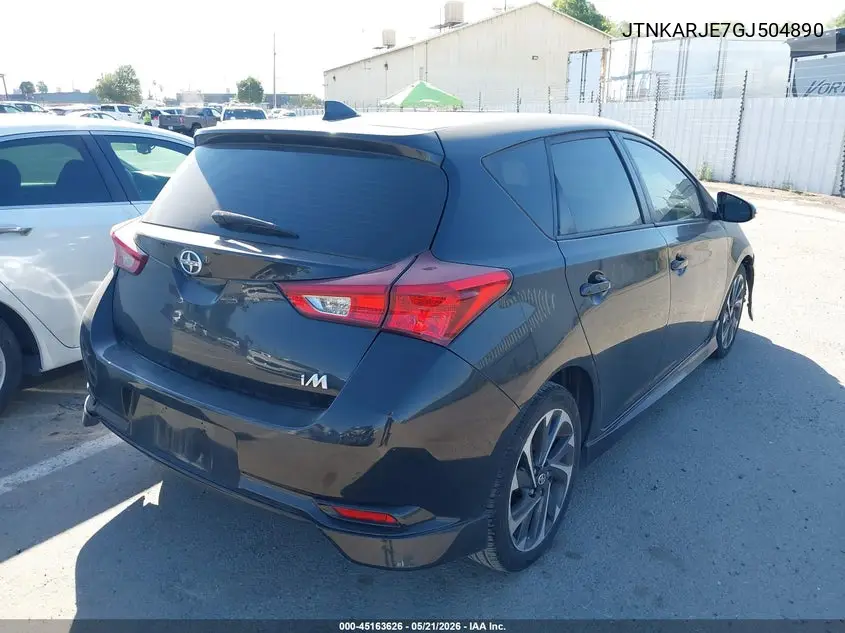2016 Scion Im VIN: JTNKARJE7GJ504890 Lot: 45163626