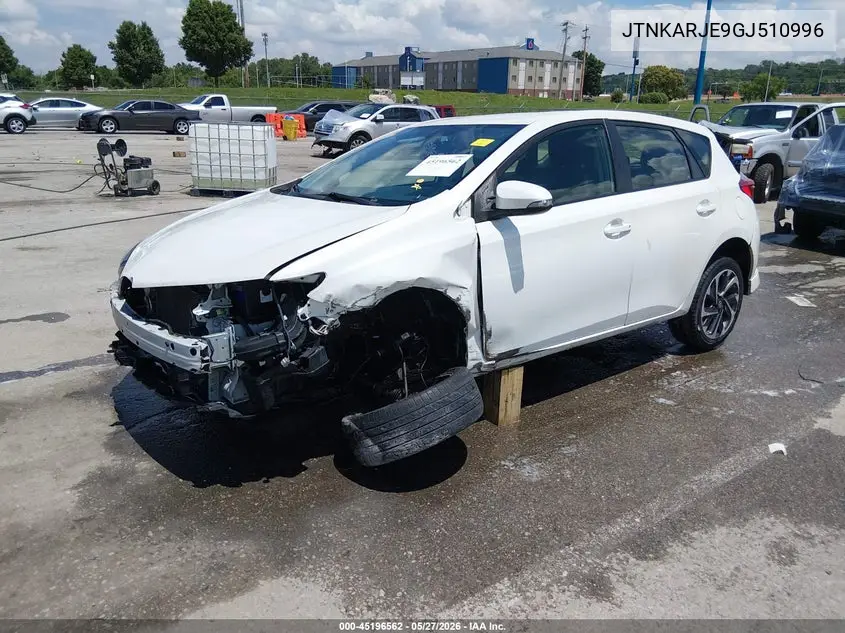 2016 Scion Im VIN: JTNKARJE9GJ510996 Lot: 45196562