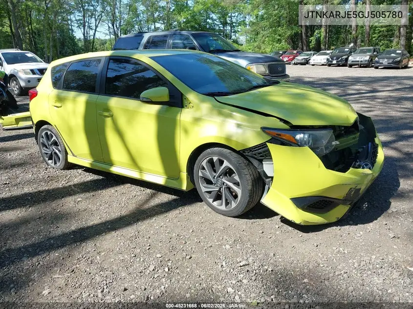 2016 Scion Im VIN: JTNKARJE5GJ505780 Lot: 45231668