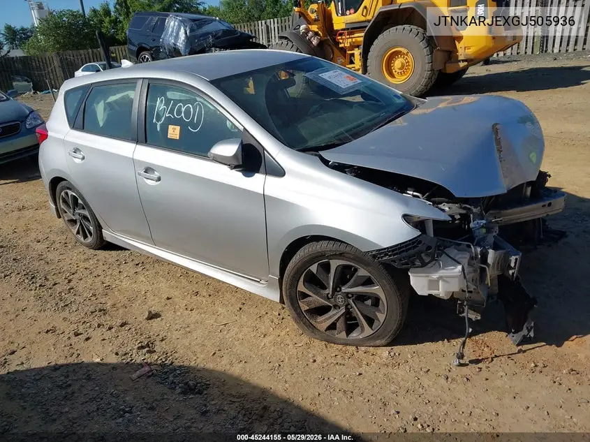 2016 Scion Im VIN: JTNKARJEXGJ505936 Lot: 45244155