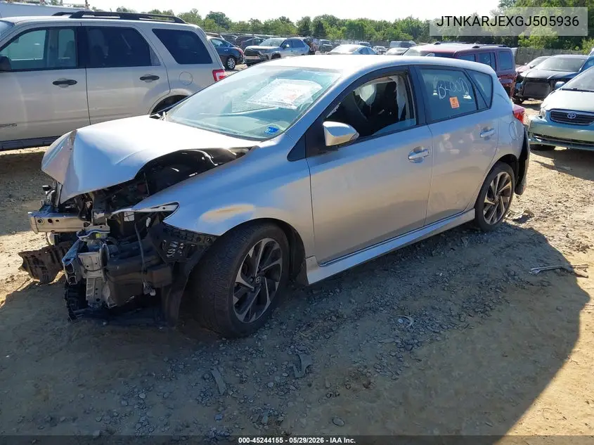 2016 Scion Im VIN: JTNKARJEXGJ505936 Lot: 45244155