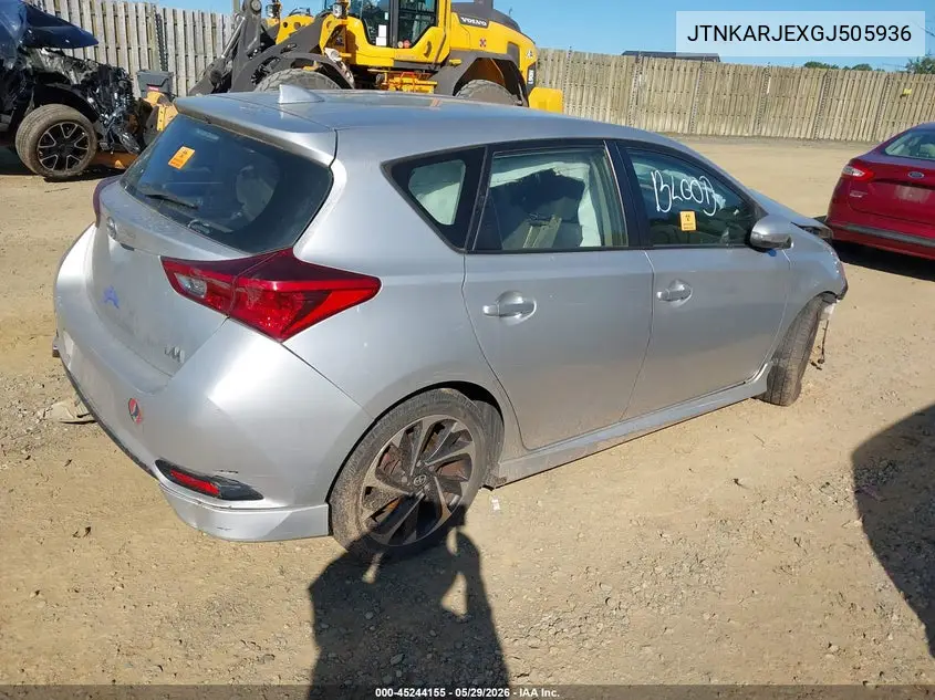 2016 Scion Im VIN: JTNKARJEXGJ505936 Lot: 45244155