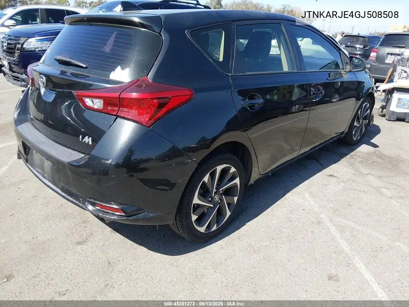 2016 Scion Im VIN: JTNKARJE4GJ508508 Lot: 45351273