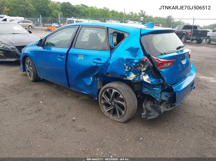 2016 Scion Im VIN: JTNKARJE7GJ506512 Lot: 45433717