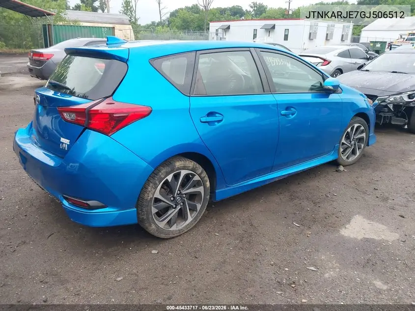2016 Scion Im VIN: JTNKARJE7GJ506512 Lot: 45433717