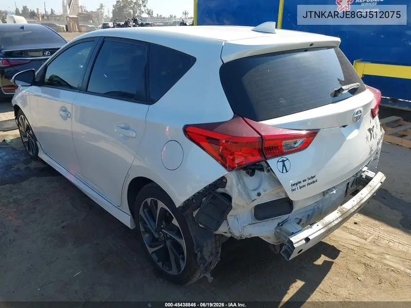 2016 Scion Im VIN: JTNKARJE8GJ512075 Lot: 45438846