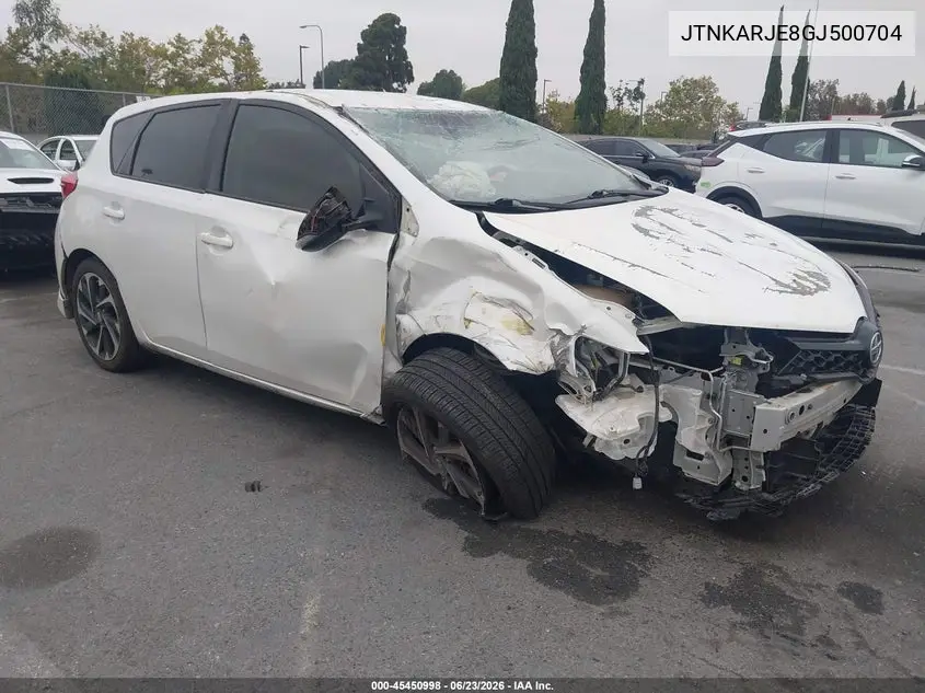 2016 Scion Im VIN: JTNKARJE8GJ500704 Lot: 45450998