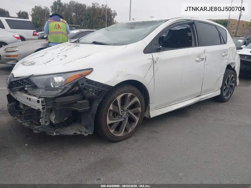 2016 Scion Im VIN: JTNKARJE8GJ500704 Lot: 45450998