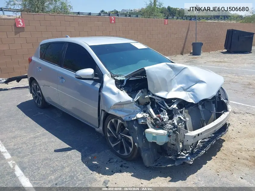 2016 Scion Im VIN: JTNKARJE6GJ506680 Lot: 45516059