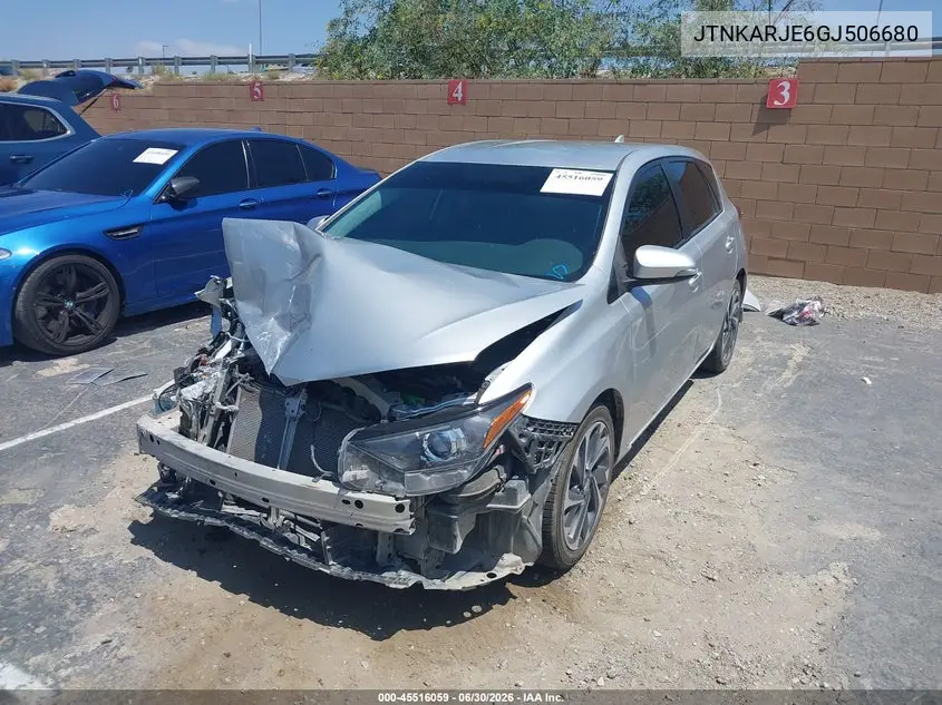 2016 Scion Im VIN: JTNKARJE6GJ506680 Lot: 45516059