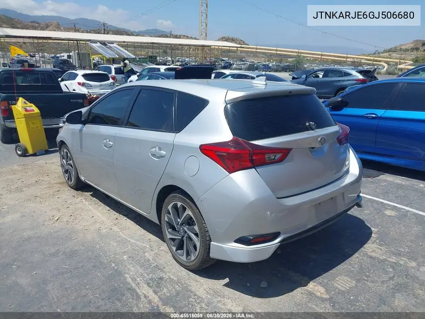 2016 Scion Im VIN: JTNKARJE6GJ506680 Lot: 45516059