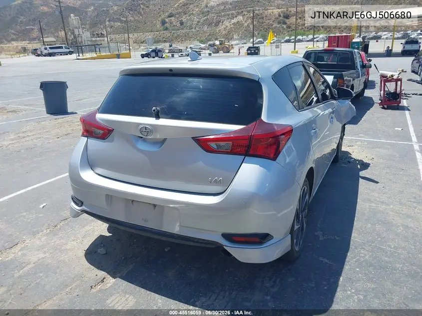 2016 Scion Im VIN: JTNKARJE6GJ506680 Lot: 45516059