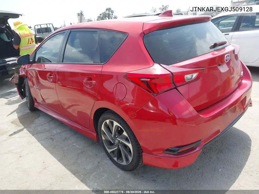 2016 Scion Im VIN: JTNKARJEXGJ509128 Lot: 45527776