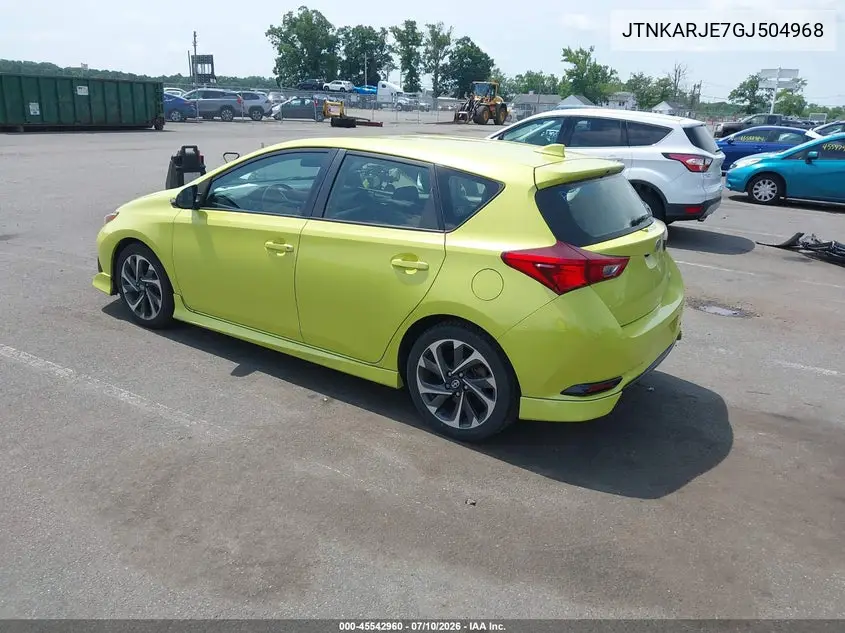 2016 Scion Im VIN: JTNKARJE7GJ504968 Lot: 45542960