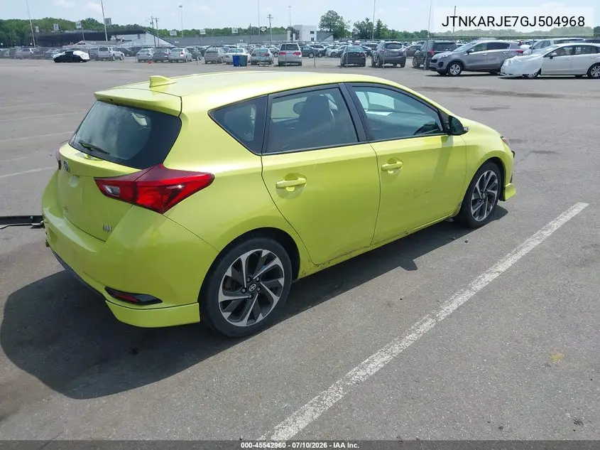 2016 Scion Im VIN: JTNKARJE7GJ504968 Lot: 45542960