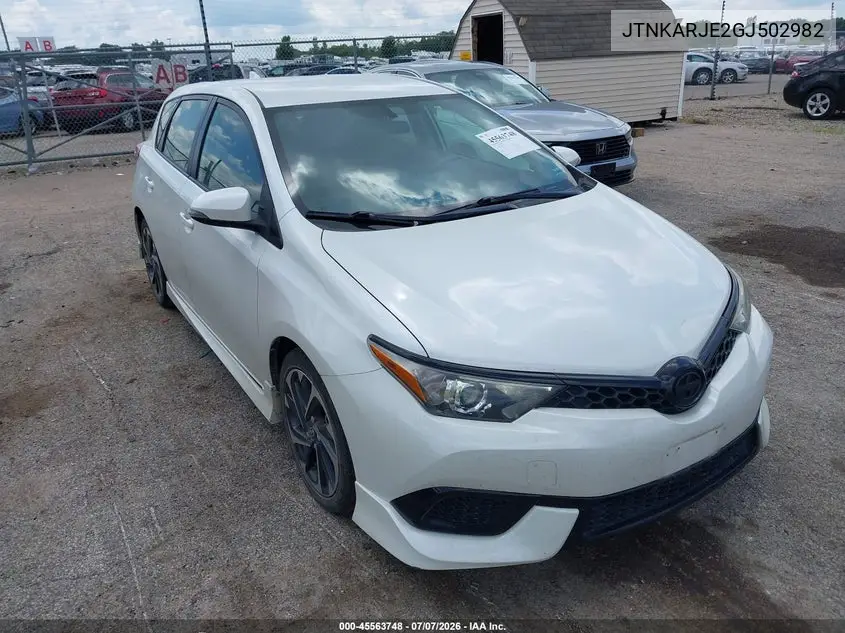 2016 Scion Im VIN: JTNKARJE2GJ502982 Lot: 45563748