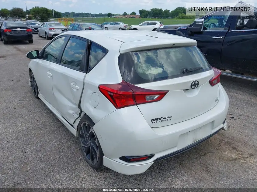 2016 Scion Im VIN: JTNKARJE2GJ502982 Lot: 45563748