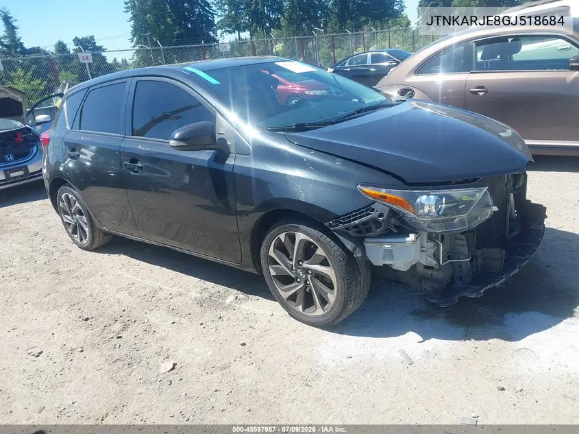 2016 Scion Im VIN: JTNKARJE8GJ518684 Lot: 45597957