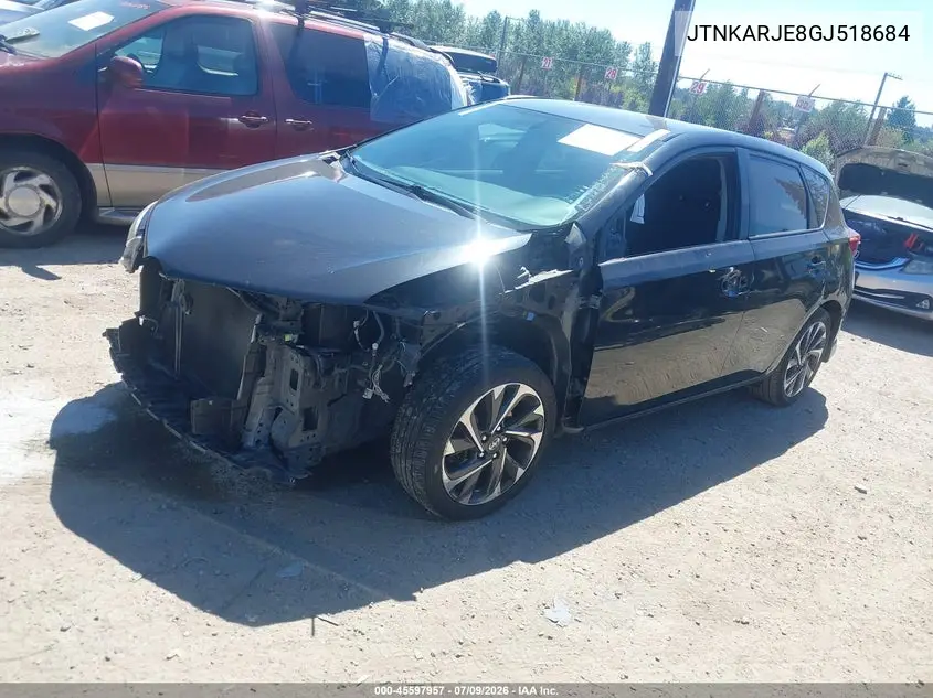 2016 Scion Im VIN: JTNKARJE8GJ518684 Lot: 45597957