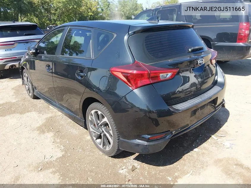 2016 Scion Im VIN: JTNKARJE2GJ511665 Lot: 45623951
