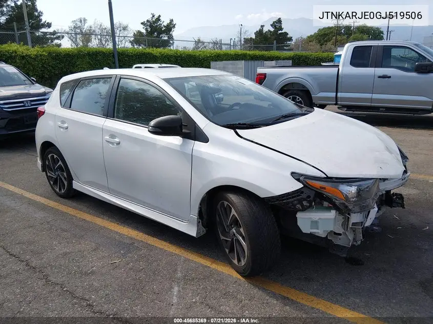 2016 Scion Im VIN: JTNKARJE0GJ519506 Lot: 45685369