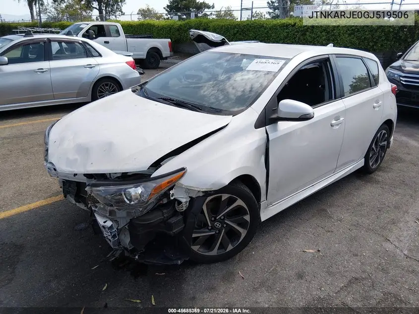 2016 Scion Im VIN: JTNKARJE0GJ519506 Lot: 45685369