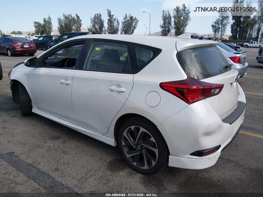 2016 Scion Im VIN: JTNKARJE0GJ519506 Lot: 45685369