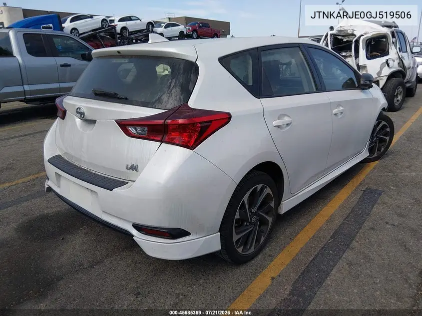 2016 Scion Im VIN: JTNKARJE0GJ519506 Lot: 45685369
